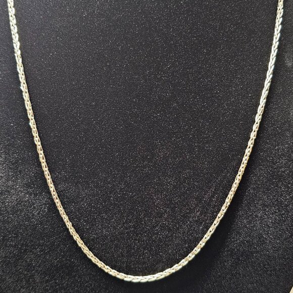 Jewelry - ✨ 925 Sterling Silver Wheat Chain Necklace – 24” Bali Indonesia ✨
